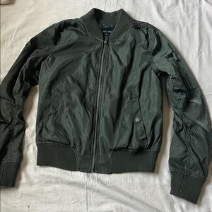 Love Tree Dark Green Bomber Jacket